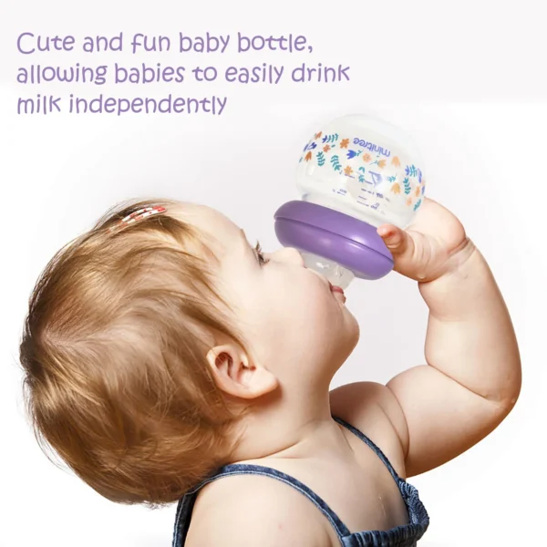 0-6 months newborn baby mini bottle, 60ml creative small windmill baby bottle, fall-proof and anti-colic PP bottle, BPA-free - Image 21