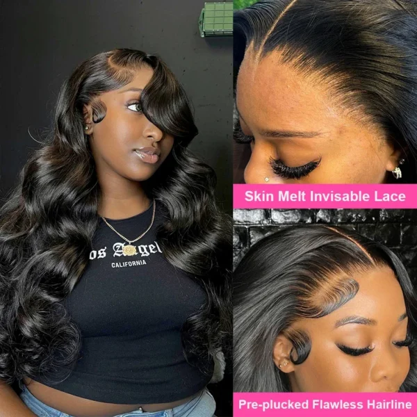 HD Transparent 13x4 13x6 Body Wave Lace Front Wig Pre Plucked 360 Lace Frontal Wig Human Hair Wigs For Women 5x5 Closure Wig - Image 11