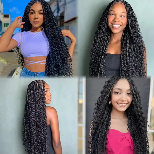 Human Braiding Hair Deep Wave Bulk Human Hair 100g No Weft Human Hair Bundles Micro Human Braiding Hair for Boho Braids - Image 13