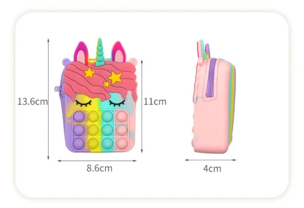 37 styles Fidget Toys Silicone Push Bubble Crossbody Bag Sensory Reliver Autism Adults Kids Handbag Squeeze Toys for Kids gifts - Image 36