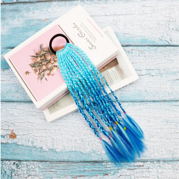 Girls Colorful Braids Ponytail Hair Ornament Headbands Rope Rubber Bands Beauty Hair Bands Headwear Braid Kids Gift Hair Accesso - Image 25
