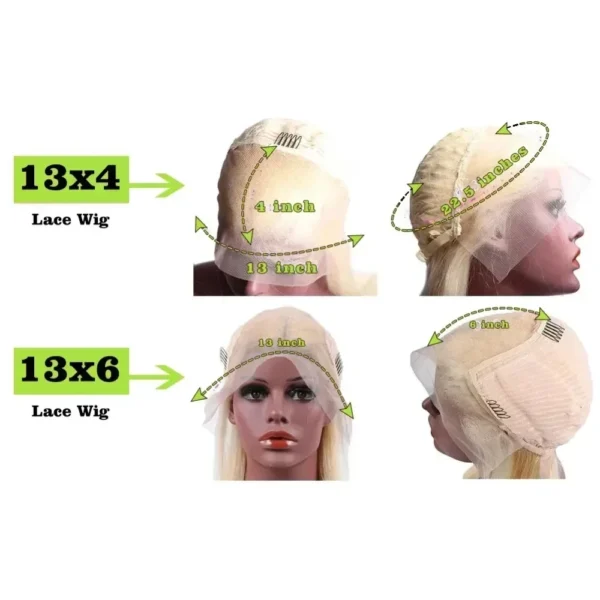 13x4 13x6 HD Transparent Full Frontal Lace 613 Blonde Colored Straight Human Hair Wigs Lace Front Wigs For Women 40 46 Inches - Image 14