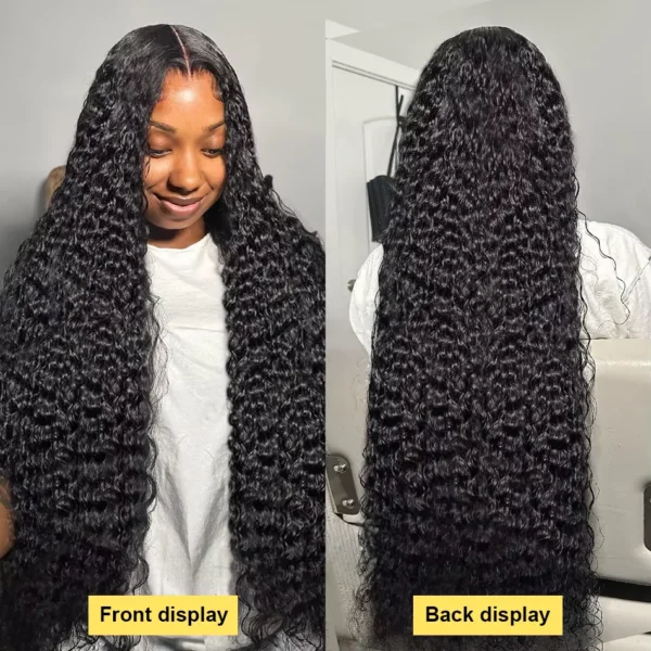 250 Density Transparent HD Human Hair Wig 30 32 40 Inch Deep Wave 13x4 Curly Lace Front 13x6 Water Wave Lace Frontal Wigs - Image 14