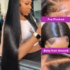 250 Density 13x6 Bone Straight Hd Lace Front Wig 40 46 50 Inch 13x4 Lace Frontal Human Hair Wigs For Women Brazilian Hair Wigs - Image 3