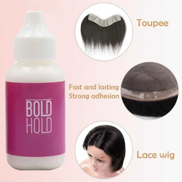 Lace Front Wig Glue Bold Hold Waterproof Hair Replacement Adhesive Invisible Lace Glue Strong Hold Wig Adhesive For Toupee 2Pcs - Image 6