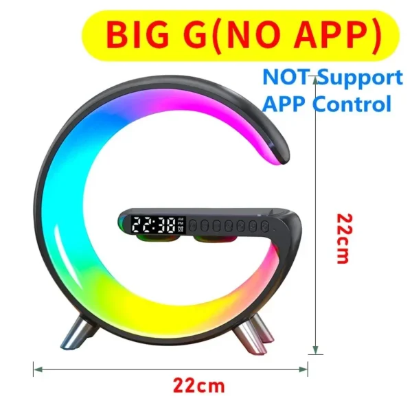 Multifunction Wireless Charger Stand Bluetooth 5.0 Speaker FM TF RGB Night Light Fast Charging Station for iPhone Samsung Xiaomi - Image 9