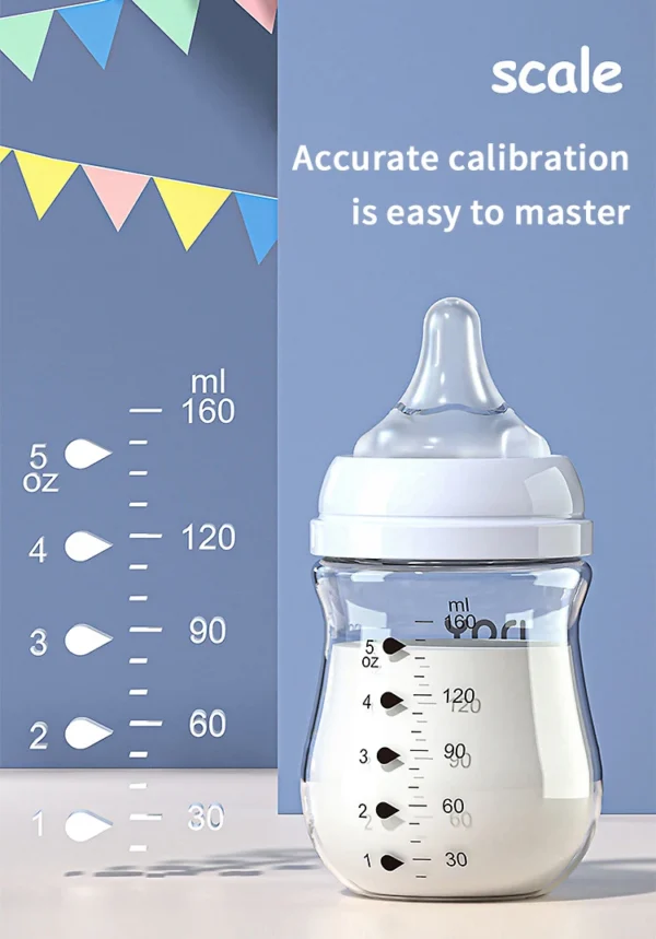 Dr.isla Glass Bottles Newborn Feeding Bottles 80ML/160ML Baby Bottle Anti-flatulence Milk Feeding Bottles Infant BPA free - Image 24