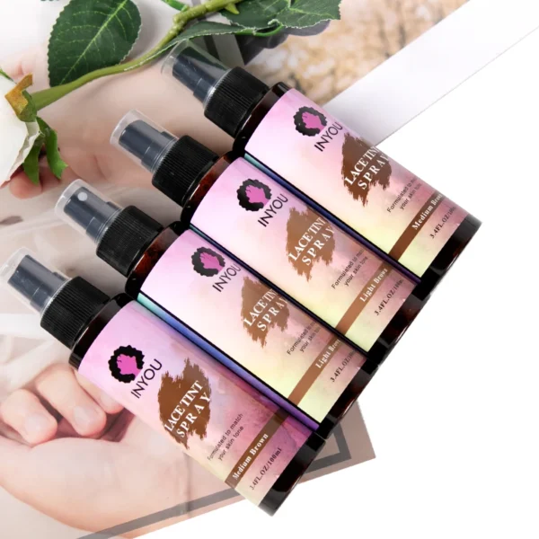 Lace Tint Spray for Wigs,Waterproof Lace Tint Melting Mousse Spray Concealer for Lace Closure front Wigs Toupees Edge Control La - Image 6