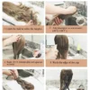 Loose Body Wave Synthetic Wigs Long Brown Blonde Ombre Wig with Bangs Wave Curl Wigs for Black Women Heat Resistant Daily Party - Image 25