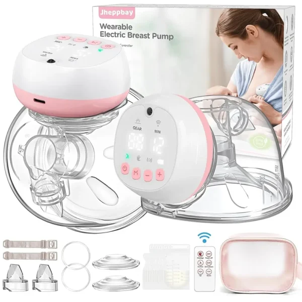 2 Pcs Electric Wearable Breast Pump 1200mAh USB Chargable Silent Milk Extractor Painless Automatic Milker Comfort Breastfeeding - Image 7