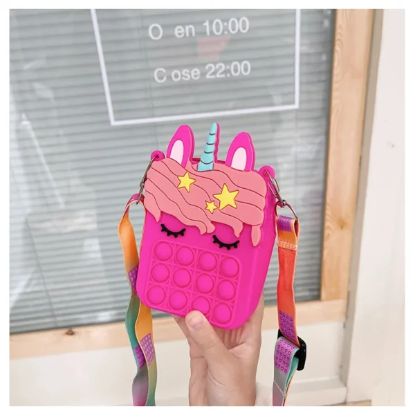 37 styles Fidget Toys Silicone Push Bubble Crossbody Bag Sensory Reliver Autism Adults Kids Handbag Squeeze Toys for Kids gifts - Image 47