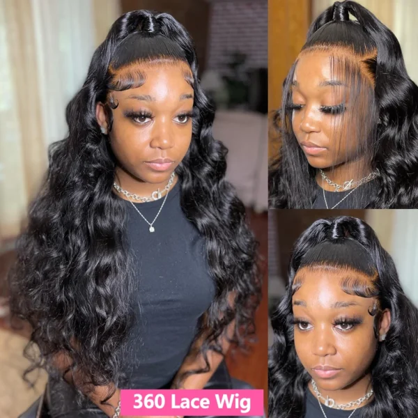 HD Transparent 13x4 13x6 Body Wave Lace Front Wig Pre Plucked 360 Lace Frontal Wig Human Hair Wigs For Women 5x5 Closure Wig - Image 17