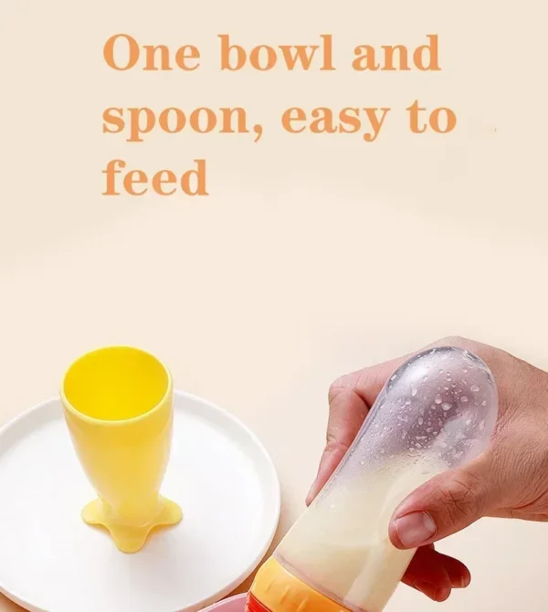 Baby Food Feeder, Silicone Baby Food Dispensing Spoon, 3 Oz Squeeze Feeding Spoons with Suction Cup for Boys Girl Kids Toddlers - Image 36