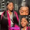 250 Density 13x6 Bone Straight Hd Lace Front Wig 40 46 50 Inch 13x4 Lace Frontal Human Hair Wigs For Women Brazilian Hair Wigs - Image 9