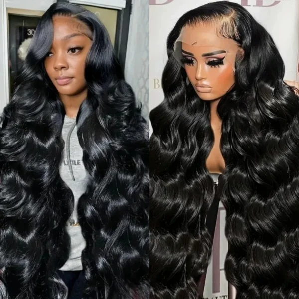 30 Inch 13x6 HD Lace Frontal Wigs Human Hair Body Wave 14x4 Transparent Front Water Wave Peruvian Raw Remy For Women 220 Density - Image 9