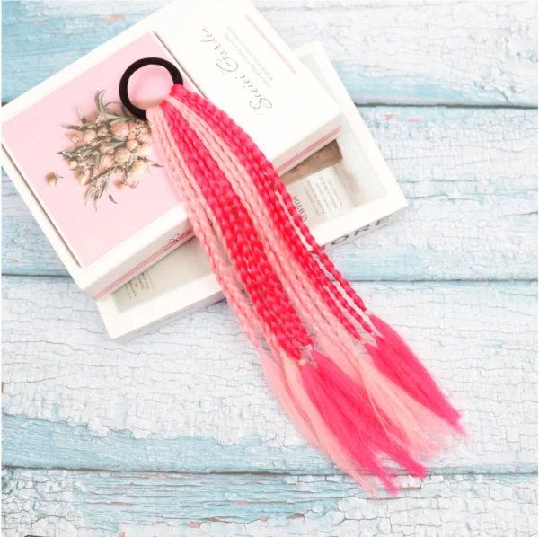 Girls Colorful Braids Ponytail Hair Ornament Headbands Rope Rubber Bands Beauty Hair Bands Headwear Braid Kids Gift Hair Accesso - Image 27
