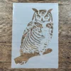 A4 29 *21cm DIY Stencils wall  Painting Scrapbook Coloring Embossing Album Decorative Paper Card Template wall Owl