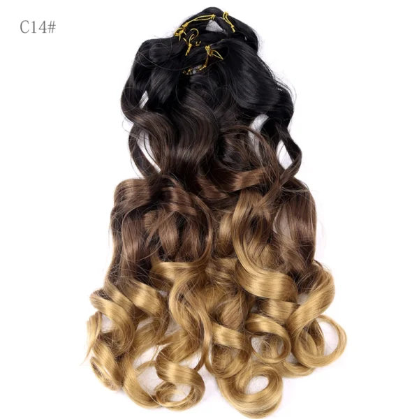French Curly Crochet Braiding Hair Synthetic Loose Wave Ombre Braids Hair for Women  Spiral Curls Pre Stretched Hair Extensions - Image 32