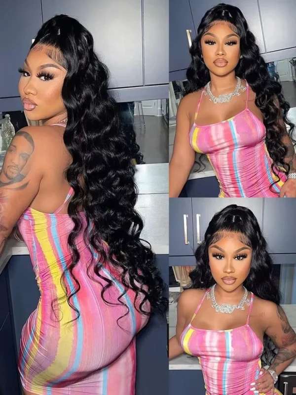 280% Density 38 40 Inch Deep Wave 13x6 HD Lace Front Human Hair Wig Loose Water Curly 13x4 Lace Frontal Wig Human Hair For Women - Image 4