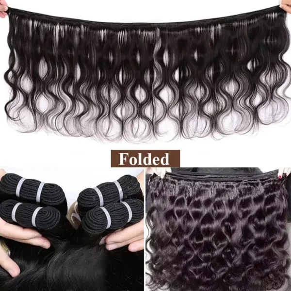 16A 30-40 Inch Body Wave Human Hair Extensions 100% Remy Brazilian Hair 4/5 Bundles Natural Looking Hair Weaving for Women - Image 5