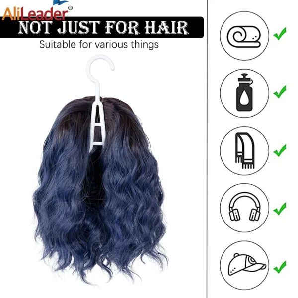 5pcs/set Wig Storage Bag Good Quality Anti Dust Hair Extensions Bag with Holder for Store Wigs Hair Extensions Ponytails 60 80cm - Image 4