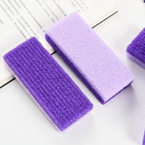 1pc Hard Dead Skin Portable PU Scrub Pumice Grinding Stone Foot Pumice Stones Exfoliating Scrubing Remover Foot Care Tool Purple - Image 4