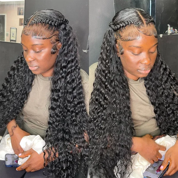 hd lace wig 13x6 human hair Curly Wig For Women choice Pre Plucked 30 40 Inch Loose Deep Wave Water wave Frontal Wigs - Image 13