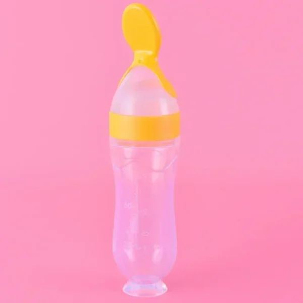 Squeezing Feeding Bottle Silicone Newborn Baby Training Rice Cereal Food Spoon Supplement Feeder Safe Useful Tableware For Kids - Image 7