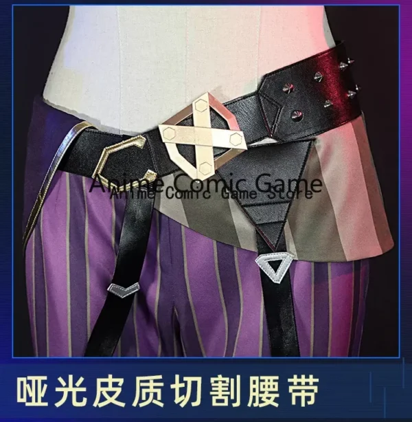 Anime Game LOL Arcane Cosplay Costume Crit Loli Jinx Cosplay Loose Cannon Cosplay Outfit Shoes Wig Sexy Women Carnival Costume - Image 4