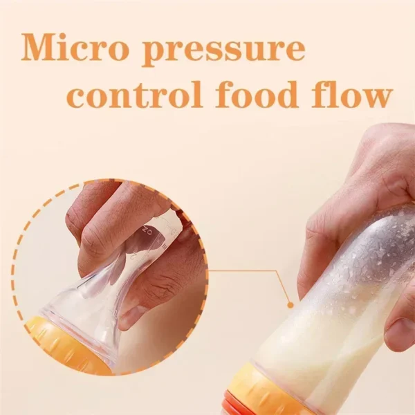 Baby Food Feeder, Silicone Baby Food Dispensing Spoon, 3 Oz Squeeze Feeding Spoons with Suction Cup for Boys Girl Kids Toddlers - Image 29