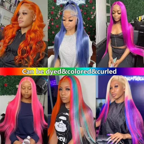 13x6 HD Transparent 613 Blonde Lace Frontal Wig Human Hair  200% Density  36 inches Lace Frontal Wig straight Lace Frontal Wigs - Image 12