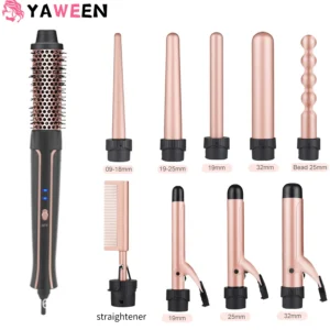 Customizable Electric Curling Iron Hair Tools Professional Roller Curls Wand Fast Heating Up  Curling Iron for All Hair Types