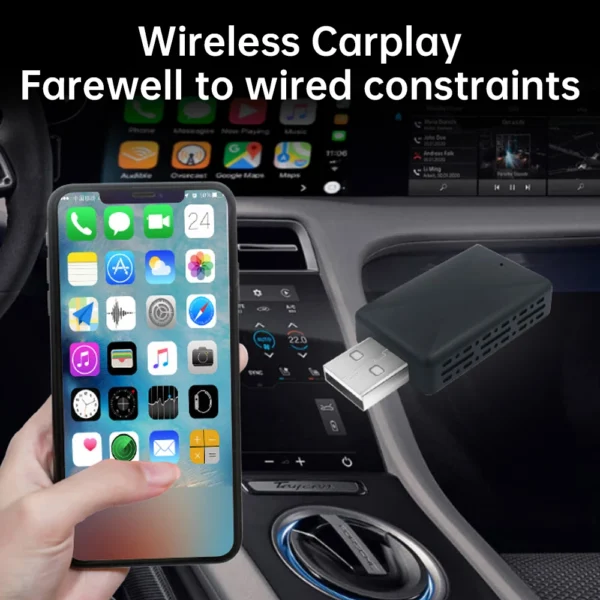 Auto Wireless Carplay Adapter Android 2in 1 Smart Dongle 5G WIFI for OEM Car Stereo With USB Plug and Play For iphone Android - Image 6