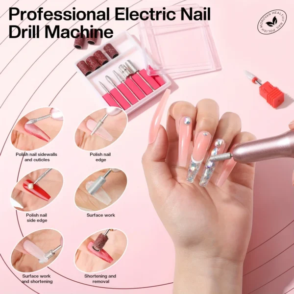 Morovan Professional Beginner Acrylic Nail Starter Kit, Convenient All-In-One Kit For Home Salon, Valentine's Day Holiday Gift - Image 4
