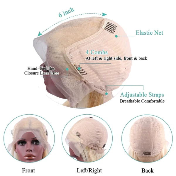 Blonde Body Wave Lace Front Wig HD Transparent Lace 13x4 13x6 Human Hair Wig 613 Pre Plucked Full Frontal Wigs For Black Women - Image 17