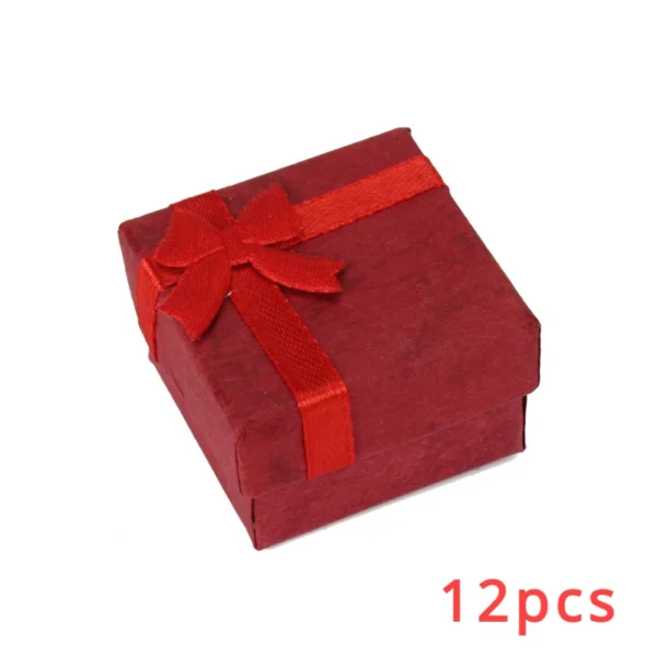 Ring Organizer Box Earrings Storage Gift Box Earrings Ring Box Paper Jewellry Packaging Container Trinket Box 1pc 4x4cm - Image 12