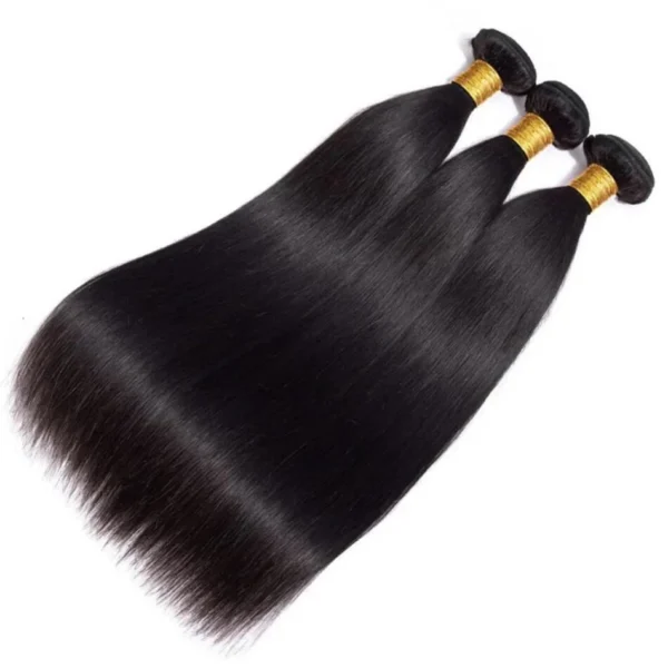 12A Straight Human Hair Bundles Brazilian Remy Hair Weave Bundles 3 Bundles 22 24 26 Inch Human Hair Extensions For Black Women - Image 2