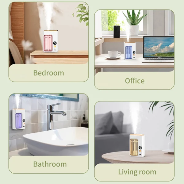 50ML Automatic Home Fragrance Machine Essential Oil Diffuser Nebulizer Perfume Scent Machine for Kitchen and toilet deodorizatio - Image 5