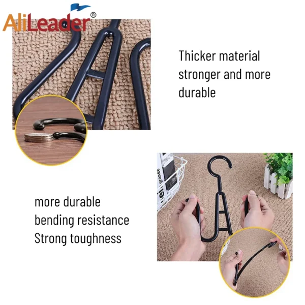 New Hair Extensions Storage Bag With Hanger Portable Wig Storage Bags For Multiple Wigs Ponytail Bundles Hair Extensions Wig Bag - Image 4