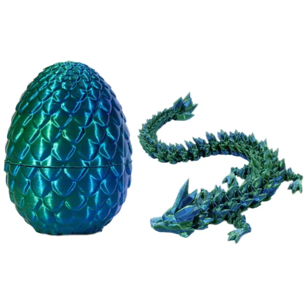3D Printed Dragon in Egg 3D Printed Crystal Dragon Crystal Dragon Fidget Collectible Figurines for Home Office Car Desk Decor - Image 14
