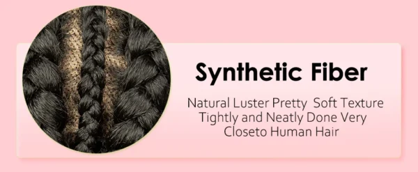 African Black Women Braided Wigs Double Lace Cornrow Braided Wig with Baby Hair Full Lace Frontal 30 Inch Natural Braiding Hair - Image 11