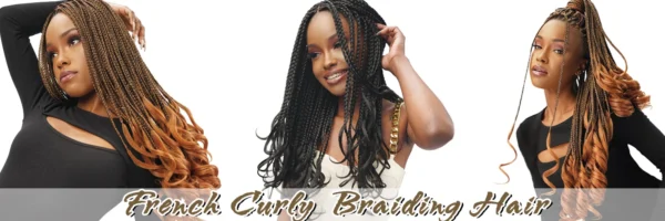 French Curly Crochet Braiding Hair Synthetic Loose Wave Ombre Braids Hair for Women  Spiral Curls Pre Stretched Hair Extensions - Image 19