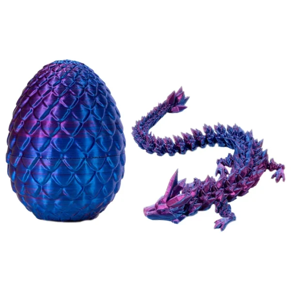 3D Printed Dragon in Egg 3D Printed Crystal Dragon Crystal Dragon Fidget Collectible Figurines for Home Office Car Desk Decor - Image 11
