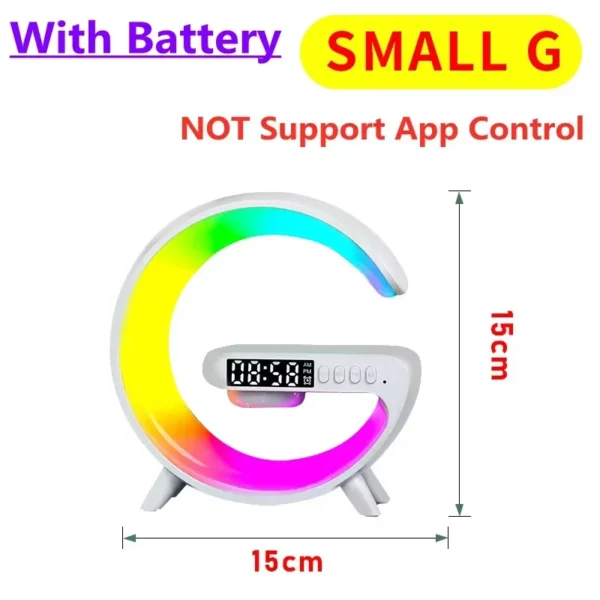 Multifunction 4 In 1 Wireless Charger Pad Stand Speaker RGB Night Light Fast Charging Station For iPhone Samsung Xiaomi Huawei - Image 8