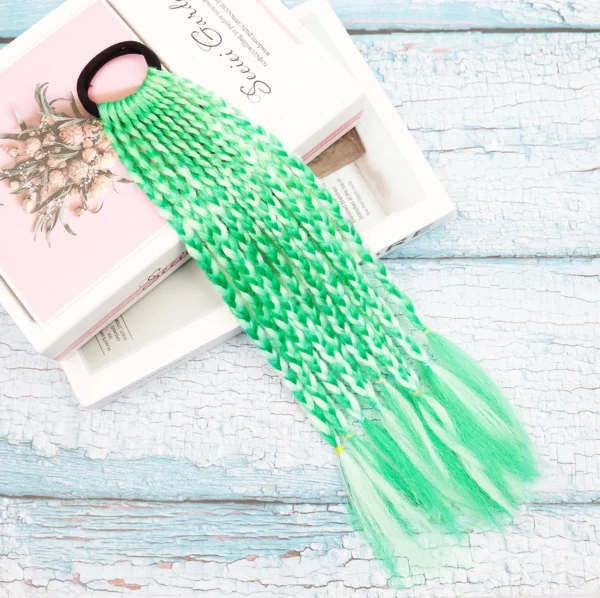 Girls Colorful Braids Ponytail Hair Ornament Headbands Rope Rubber Bands Beauty Hair Bands Headwear Braid Kids Gift Hair Accesso - Image 38