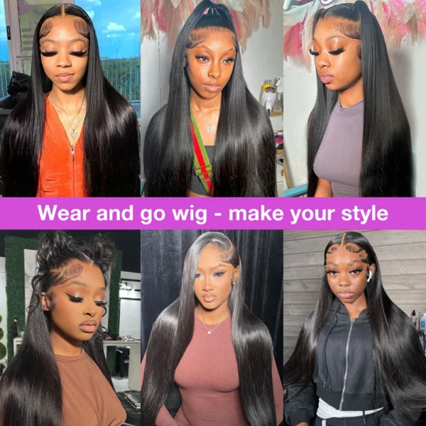 250 Density 13x6 Bone Straight Hd Lace Front Wig 40 46 50 Inch 13x4 Lace Frontal Human Hair Wigs For Women Brazilian Hair Wigs - Image 10