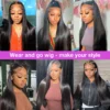 250 Density 13x6 Bone Straight Hd Lace Front Wig 40 46 50 Inch 13x4 Lace Frontal Human Hair Wigs For Women Brazilian Hair Wigs - Image 10