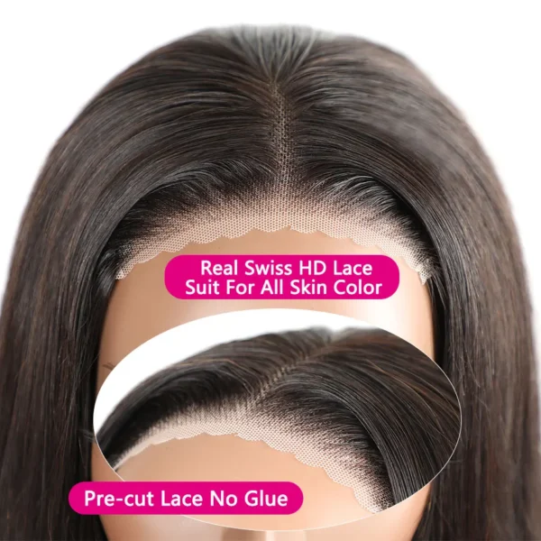 Wear And Go Bob Wigs For Women Human Hair 180% Straight Glueless Wig Ready To Go Human Hair Wigs Pre Cut Lace Air Wig Sale - Image 12