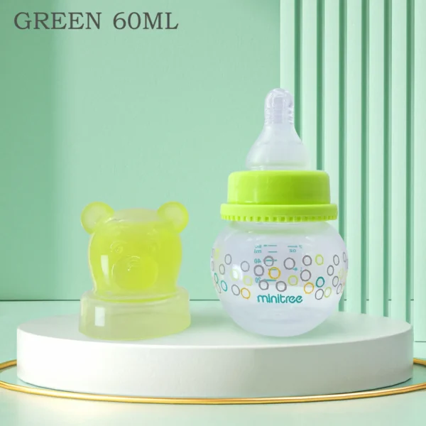 0-6 months newborn baby mini bottle, 60ml creative small windmill baby bottle, fall-proof and anti-colic PP bottle, BPA-free - Image 15