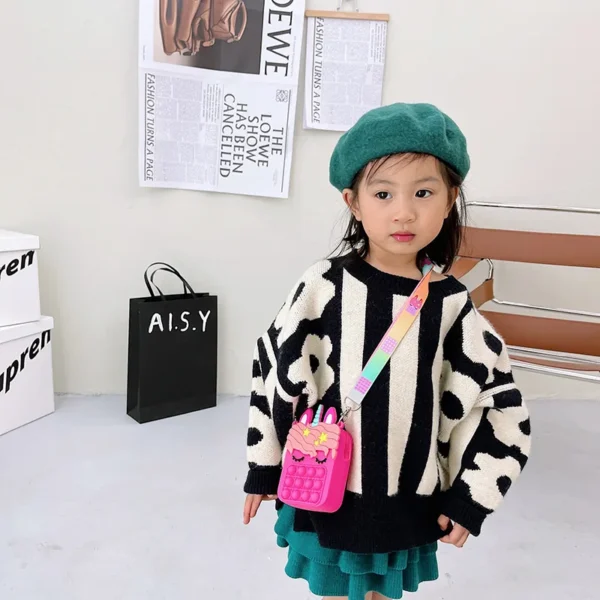 37 styles Fidget Toys Silicone Push Bubble Crossbody Bag Sensory Reliver Autism Adults Kids Handbag Squeeze Toys for Kids gifts - Image 5